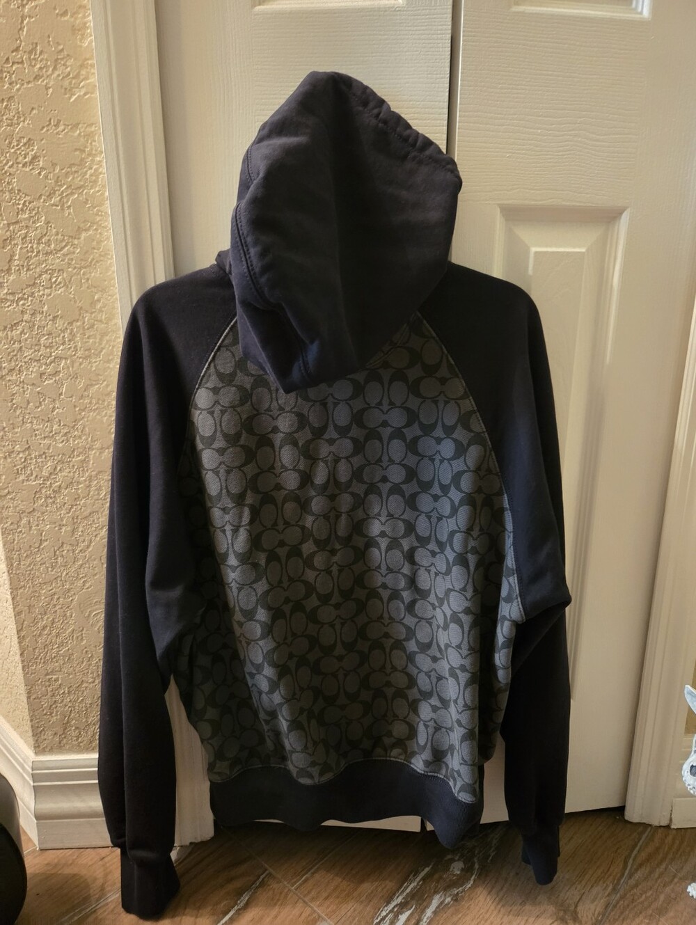 Coach Black Monogram Zip Hoodie - Men's - Picture 8 of 16